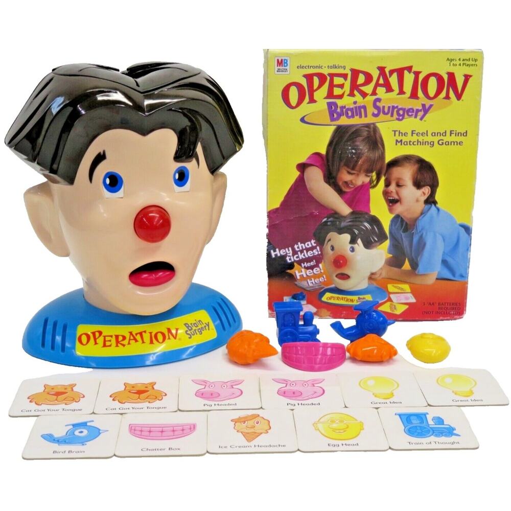 Vintage Milton Bradley Operation Brain Surgery Talking Electronic Game
